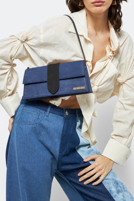 شنطة -   Jacquemus Le Bambino Long  shoulder / شامل العلبة 